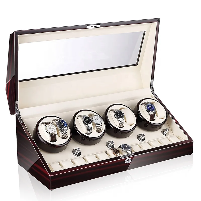 

Custom luxury watch box wood crate sliding lid, Customized size