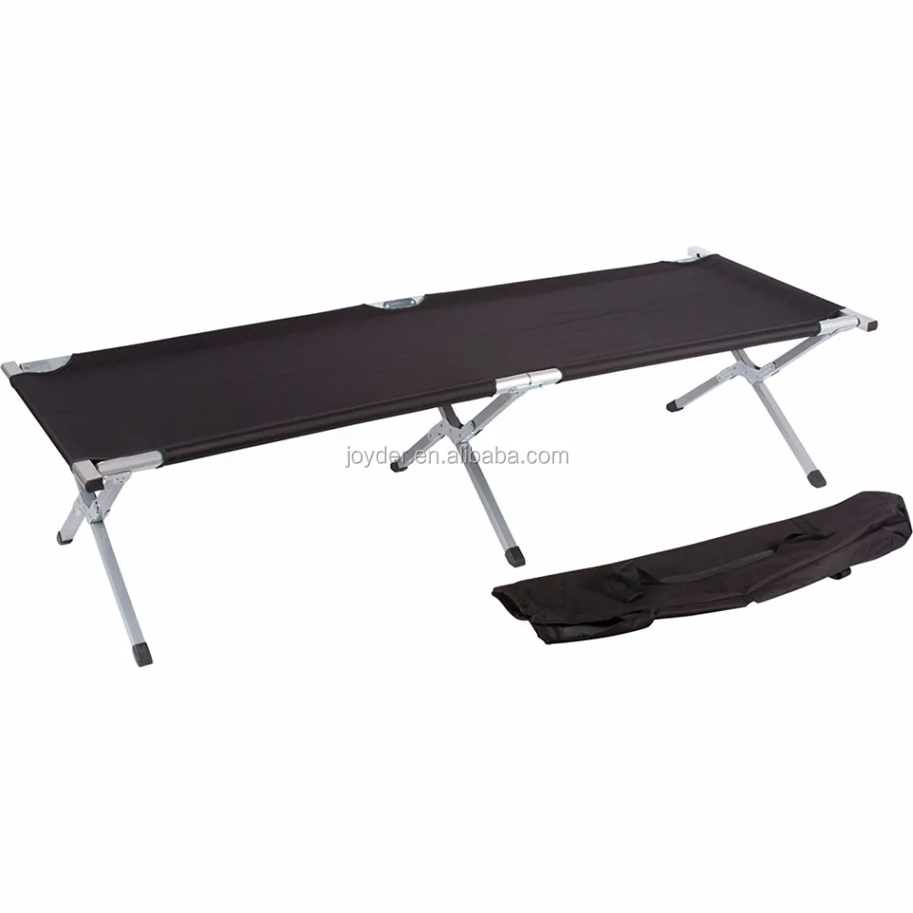 Portable Steel Frame Camping Bunk Cot Tent Double Military Folding Camping Bed