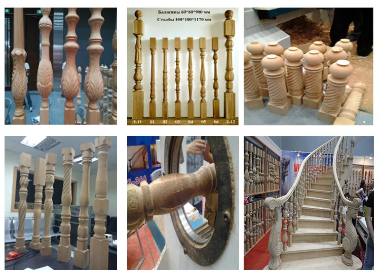 Manufacturing turning woodworking desktop wood cnc lathe machine with bar feeder