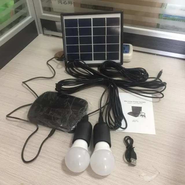 Mini solar lighting system, home lighting