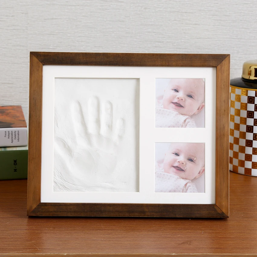 High Quality Custom Baby Hand Print Kit Clay And Three Opening Baby Hand Print Frame Wholesale