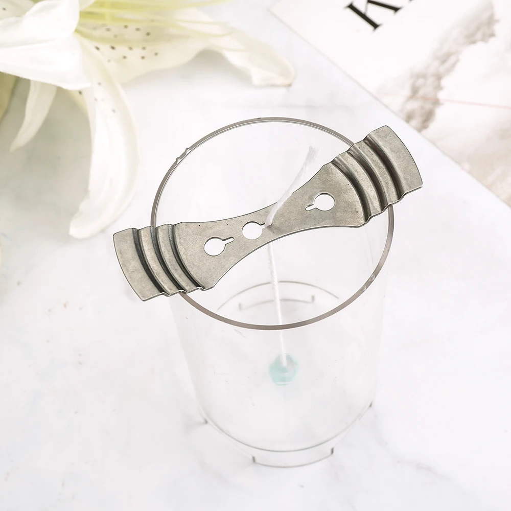 Silver Stainless Steel Metal Candle Wick Centering Device Tool Candle