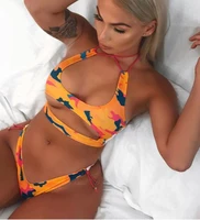 

ZY3874 Free Shipping New Sexy Multi-style Custom Printed Thong High Cut Bikini