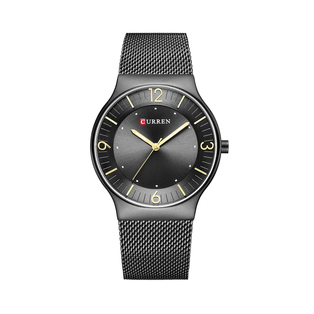 

2018 New Curren 8304 Fashion Luxury Mens Stainless Steel Quartz Watch, As picture