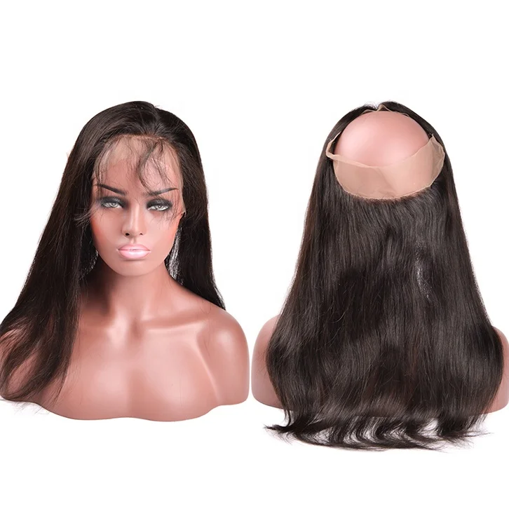 

wholesale straight 360 frontal, virgin Brazilian hair 360 lace frontal