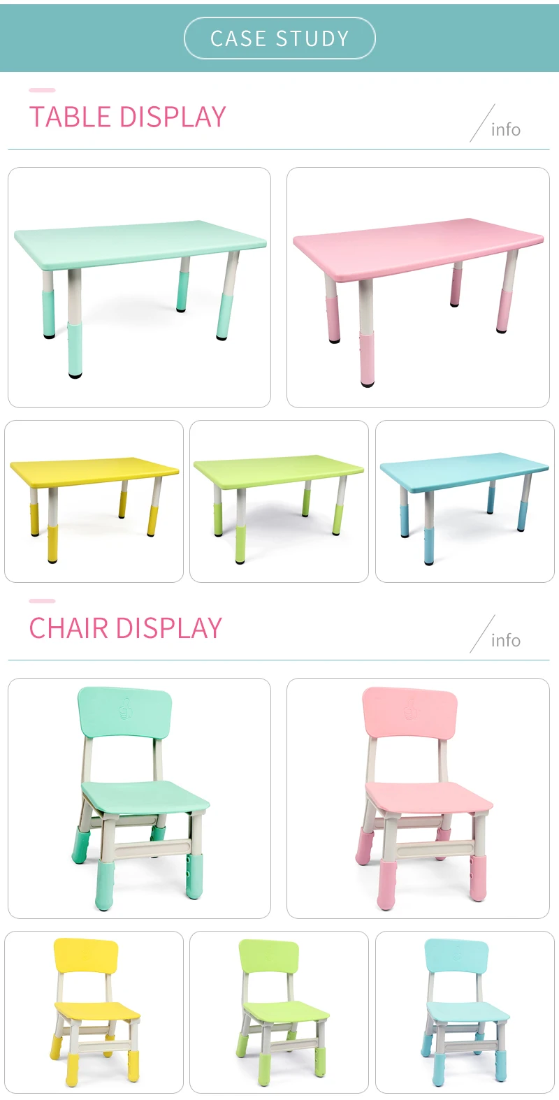 High Quality Children's Plastic Tables And Chairs Can Be Raised And