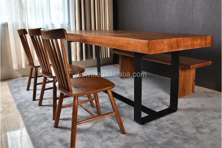 vintage wooden big size dining table