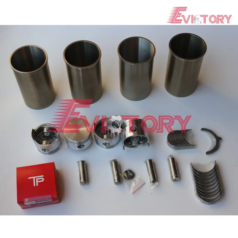 

For toyota Forklift 4P engine rebuild kit piston ring cylinder liner full gasket kit bearing