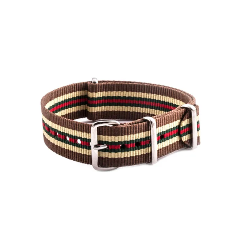 

China Excellent Nylon Striped Nato Strap For Most Watch Brands, Customized