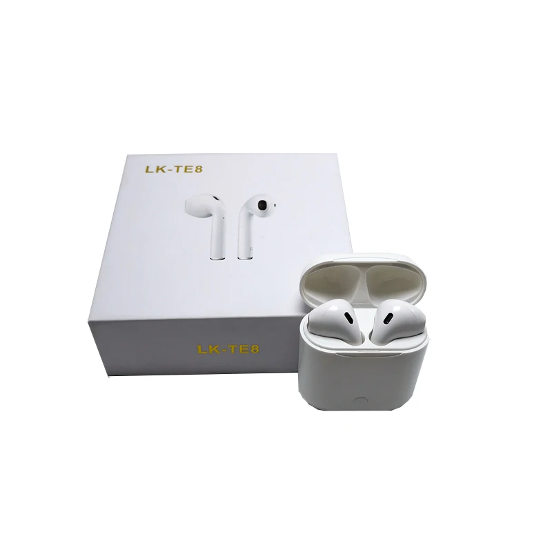 

LK-TE8 Ture wireless headphones with wireless charging wireless earbuds with microphone