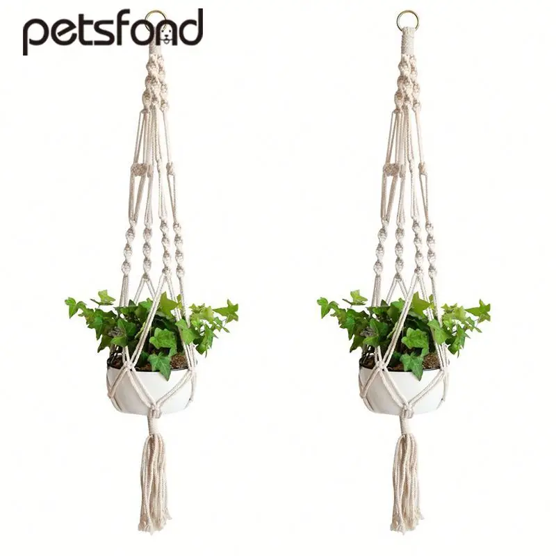 

macrame pot planters hanging H0TWK flower pots holder