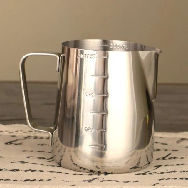 steel measuring cup milk frothing jug classic creamer pitcher