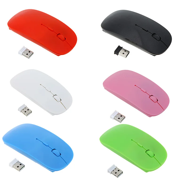 new 2.4g custom color and logo printing wireless mouse