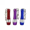 Powerful Bowling Ball Shape Keychain Led flashlight Mini Torch Aluminum Portable Light Small Flashlight For Hunting Camping