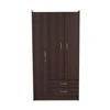 800mm wide yellow wardrobe cabinet with 2 hanging rails