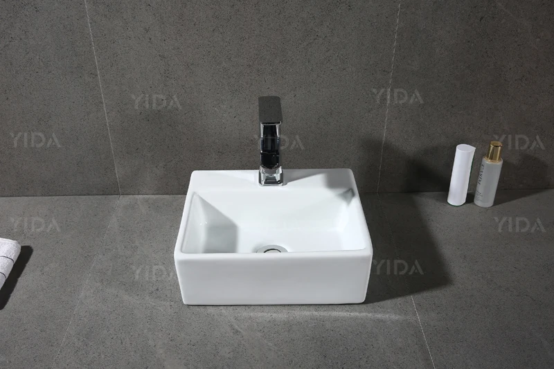 Small Size 380 * 380mm Wash Sinks for Bathroom Public Room Wash Basin Retail Wholesale