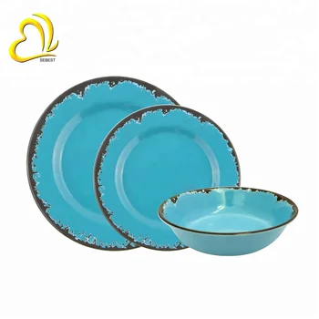 High Quality Blue Melamine Dinnerware Sets Dinner Set High Quality Blue Melamine Dinnerware Sets Dinner Set Tableware