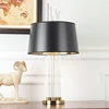 Nordic Crystal Table Lamp Bedroom Bedside Creative American Simple Post-modern desk study LED reading table lamp