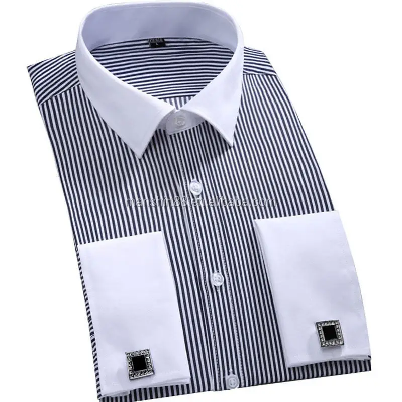 

Men's Chemise Pour Homme Camisa Fashion Shirt Cut Men French Cuff Dress Mens Shirts, Colors