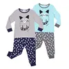 Lovely Leopard Cat Soft Kids Boys Pajamas Casual Children Clothing Nice Sleepwear