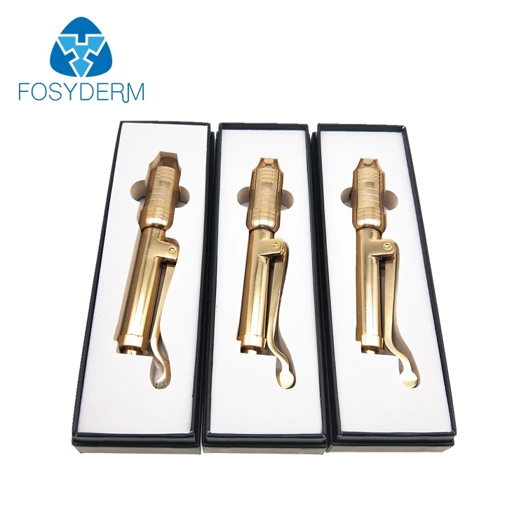 

Golden Mesotherapy Gun Needless Injector Hyaluronic Acid Pen For Anti Wrinkle Lip Injection