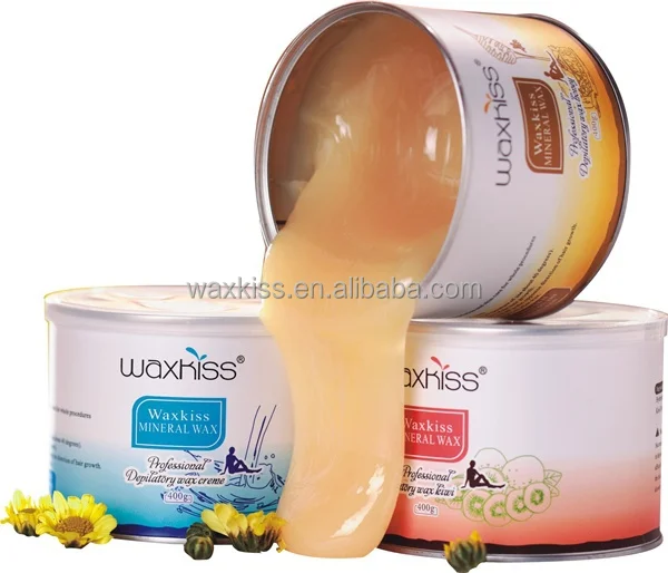 

China Manufactory depilatory wax Cheap Price Waxkiss Sensitive 400g Tin Hair Removal Soft Strip Hot Wax