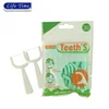 cheap bulk pack abrasive big handle dental floss picks in zip-locked bag