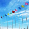 High Quality Stainless Steel Flagpole Remote Controlled Flagpole Conical Flagpole