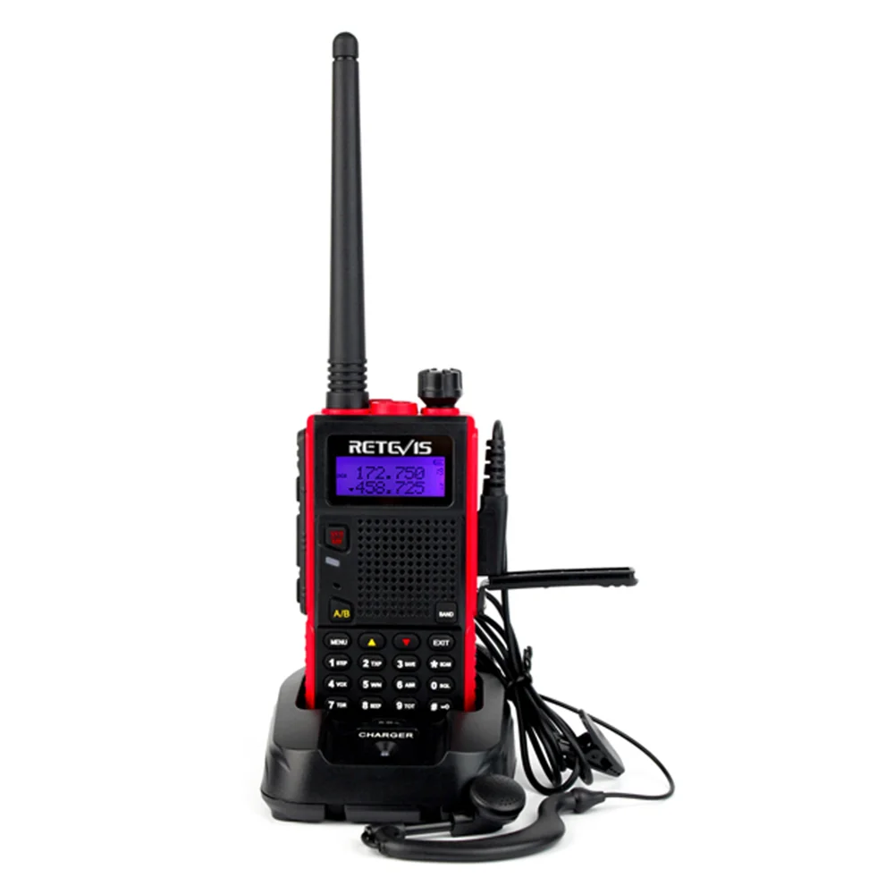 

Retevis RT5 7W 128CH DTMF Analog Walkie Talkie For outdoor Dual Band VHF/UHF136-174/400-520MHz Scan VOX FM 1750Hz Two way Radio
