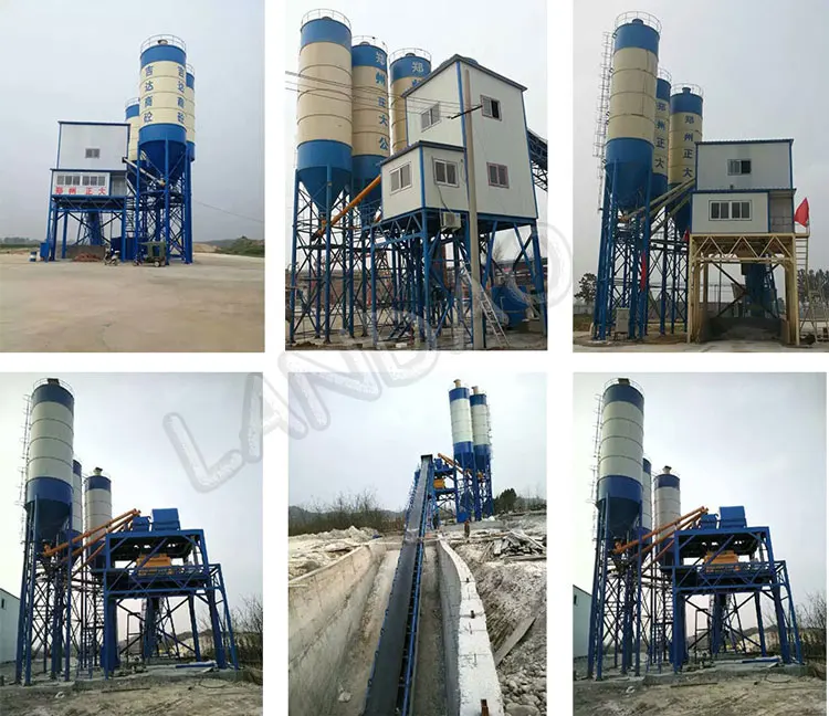 Ready Mix Concrete Batching Plant 50m3 /h Precast Concrete Plant Equipment