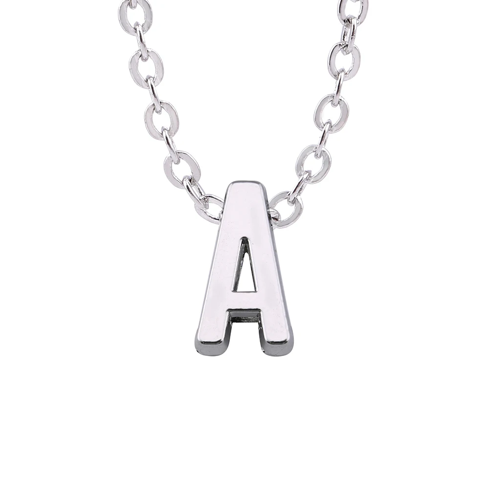 

Popular Silver Plated Zinc Alloy Alphabet Pendant Necklace For Young Man