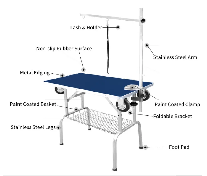 2018 New Ultra Heavyduty Large Adjustable Arm Pet Dog Grooming Table