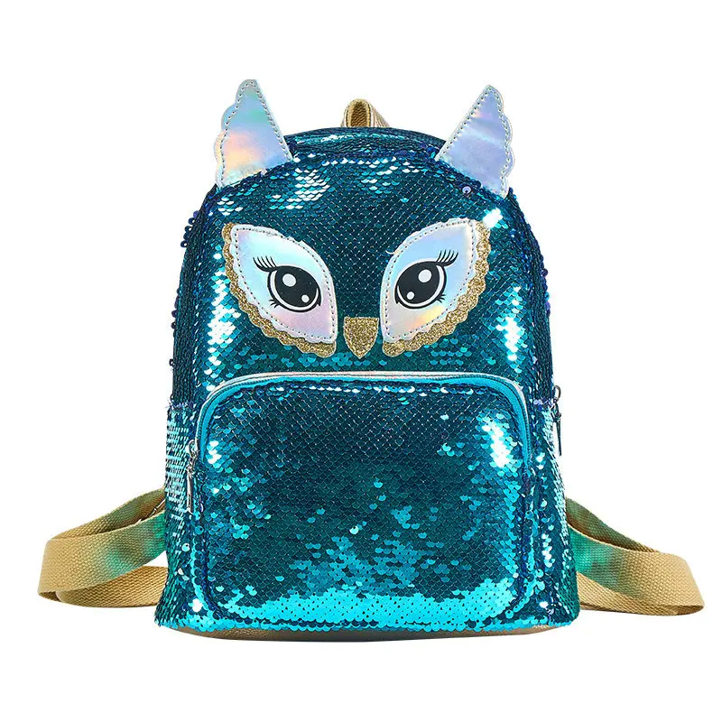 

Wholesale Pu- leather girl cute sequined bunny backpack trend student girl sequin backpack for school, Customized color