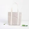 Light grey washable Kraft paper tote bag simple design washable paper shopping bag