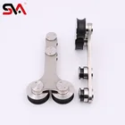 Frameless simple glass sliding door hanging roller for glass office door or entrance door