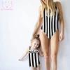 Wholesale Mother Daughter Extreme Micro L Bikini Quick-drying Elastic High Leg One Piece Swimsuit