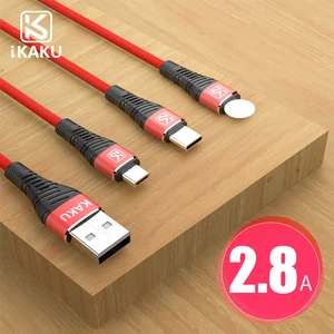 Universal 3 1 USB Charger Data Cable iPhone Android