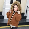 Wholesale Children Girls Clothes Kids Boutique Clothing thickened jacquard knitting sweater jacket with Hooded