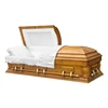 MFW-015 American coffin sales burial coffin with white casket interior lining