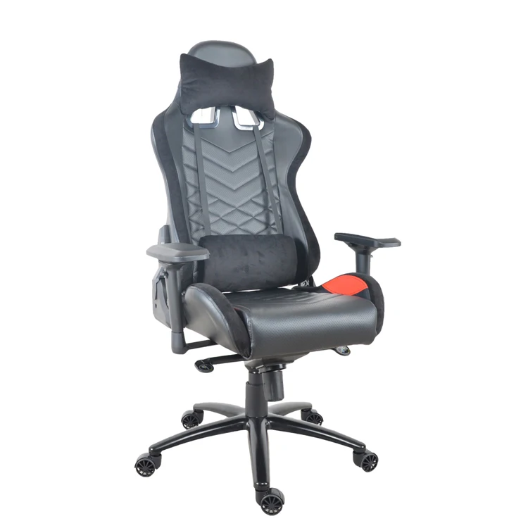 GUYOU Y-2666 New PU Leather Swivel Height Adjustable Armrest Sports Gaming Chair with pillow for Racing