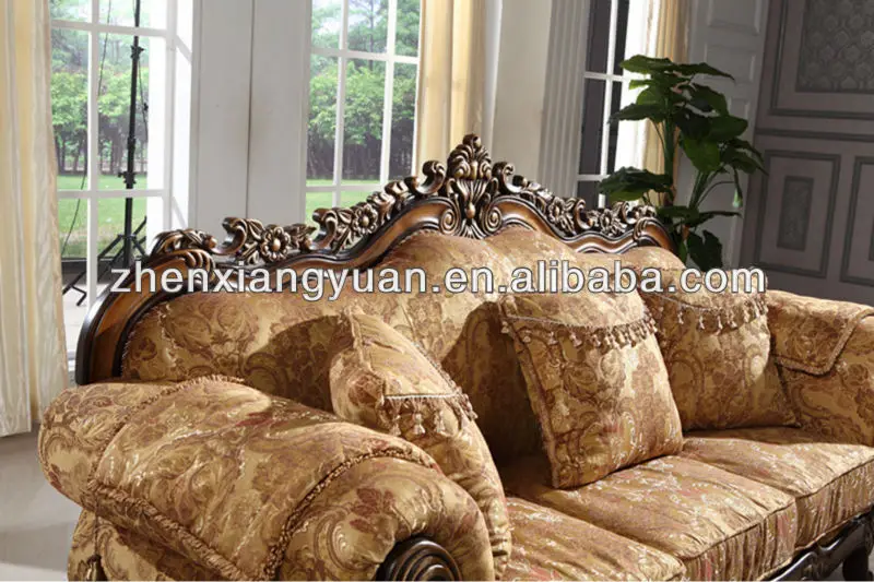2021 living room sofas classic american style antique wooden frame PU  leather  sofa sets