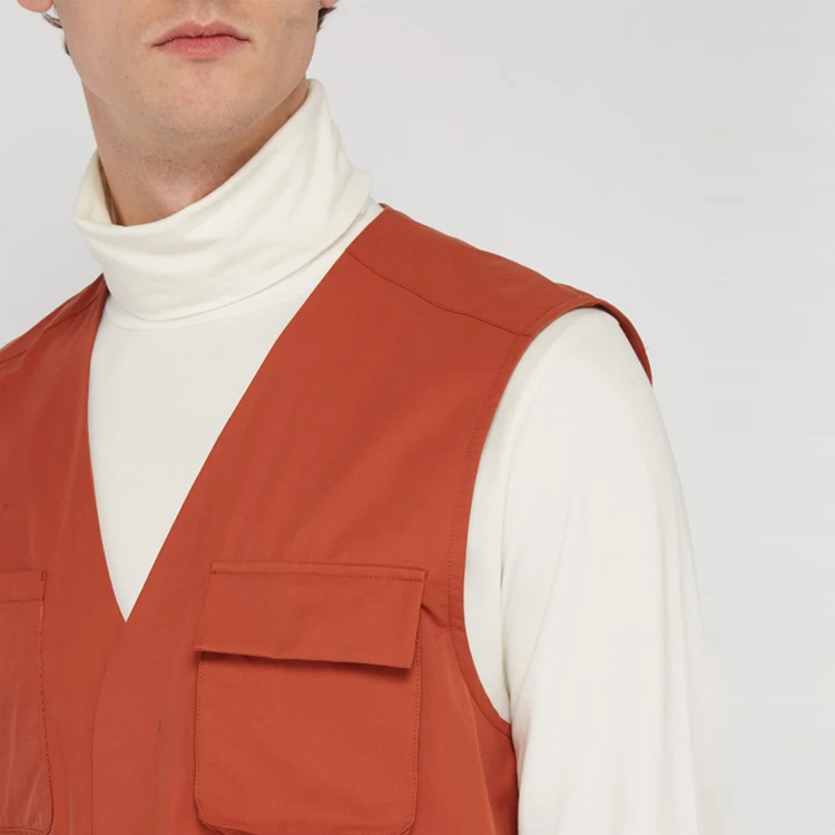 Wholesale Casual Custom Jacket Sleeveless Men Vest Jacket Utility Multi