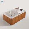 Classic design wooden skirt massage bathtub parts single hot tub jets