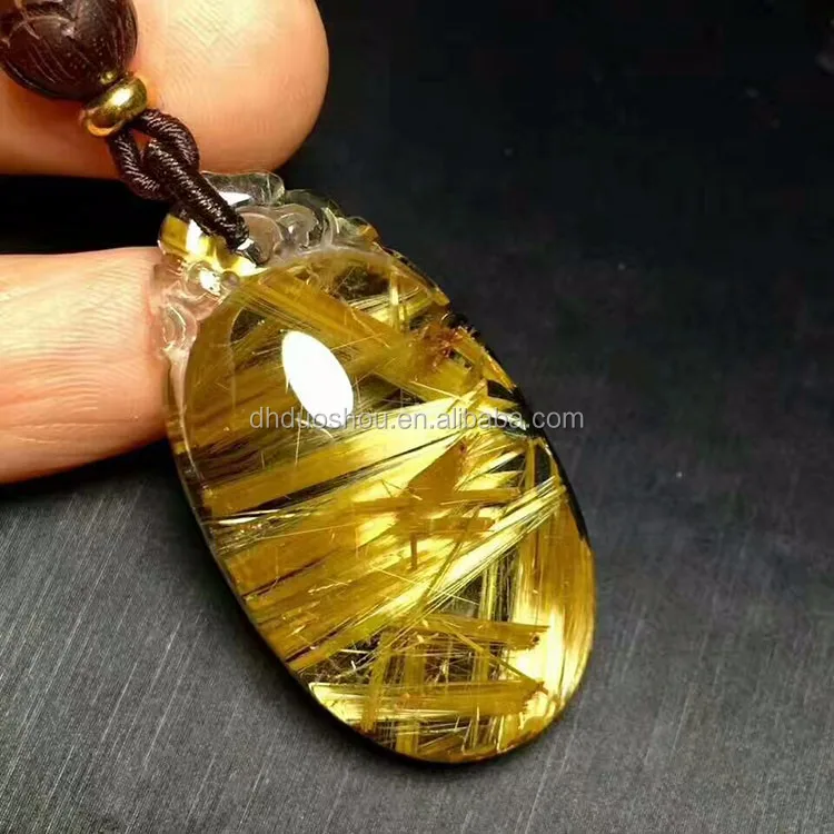 crystal pendant gold