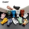 WT-G243 wholesale special design natural stone a pious Christian godmother shape with angel's wings