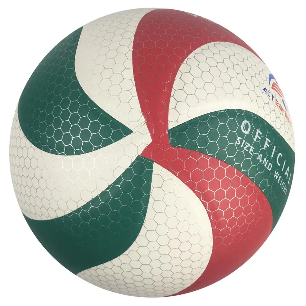 

Actearlier team sports goods school training equipment official size 5 beach volleyball ball for resale and club, Colorful, red green white