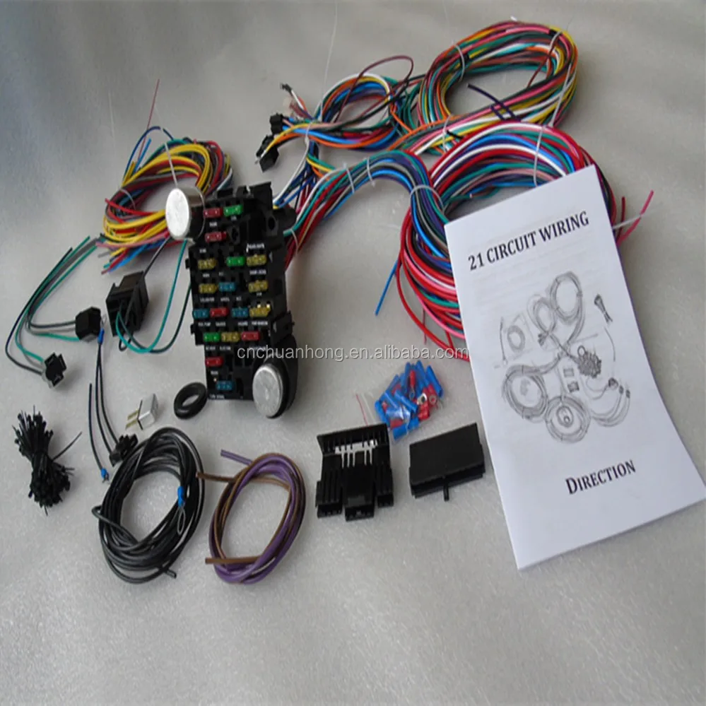 21and 28 Circuit Drag Race Wiring Harness & Switch Panel Kit Drag - Pw50003  - Buy 12circuit Wiring Harness,28 Circuit Wire Harness New,21 Circuit Auto  