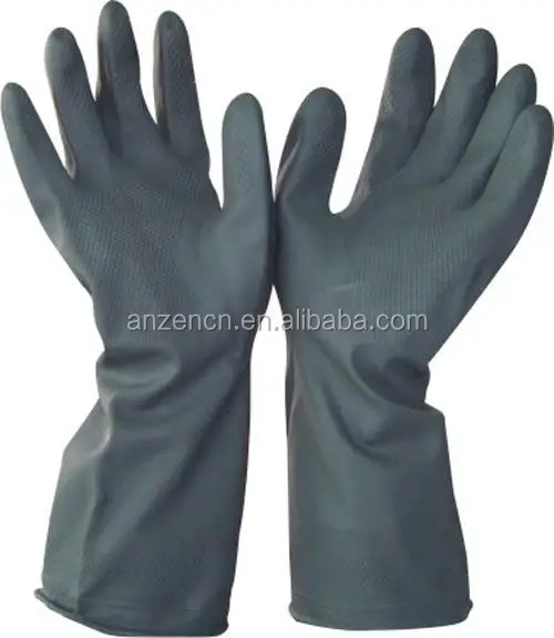 big rubber gloves