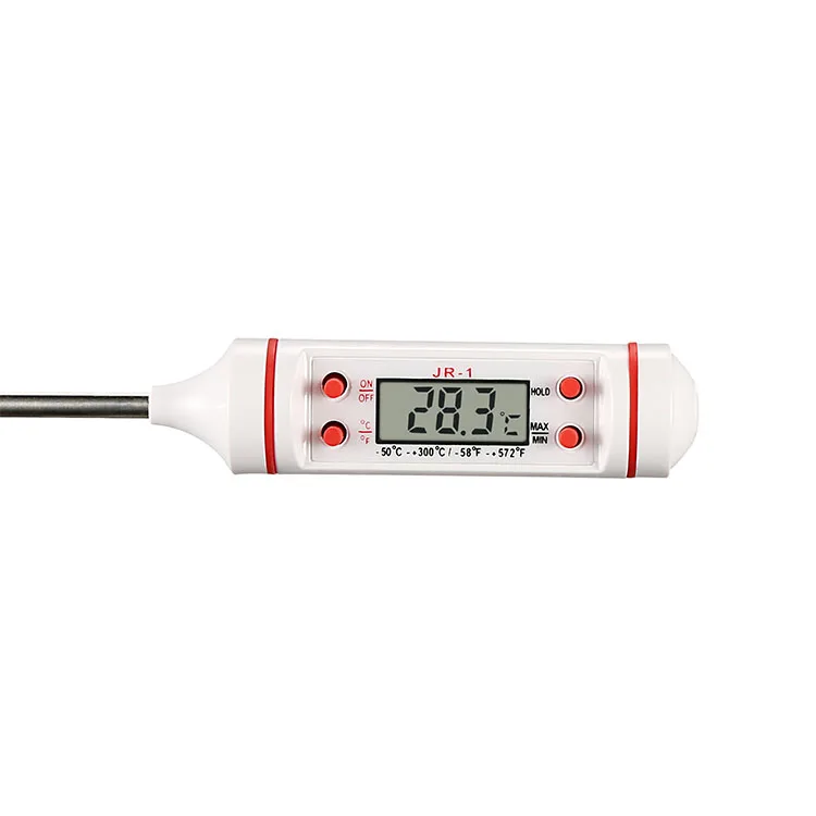 

fda meat thermometer pen type stainless steel food thermometer for kitchen, Red