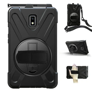 360 Rotation Kickstand hand strap drop proof shockproof protective case for Samsung Galaxy Tab Active 2 8.0 SM-T390 SM-T395